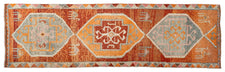 Vintage Turkish Runner Rug Ravion