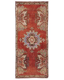Vintage Turkish Runner Rug Malela
