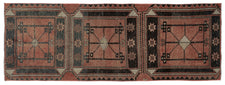 Vintage Turkish Runner Rug Aqioxat
