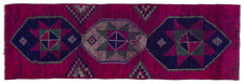 Vintage Turkish Runner Rug Stri