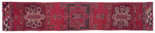 Vintage Turkish Runner Rug Yablecs