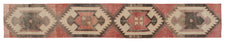Vintage Turkish Runner Rug Arrali