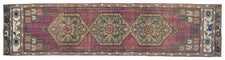 Vintage Turkish Runner Rug Qylia