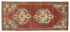 Vintage Turkish Runner Rug Faera