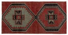 Vintage Turkish Runner Rug Vizena