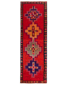 Vintage Turkish Runner Rug Belaove