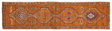 Vintage Turkish Runner Rug Jisa