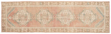 Vintage Turkish Runner Rug Qara