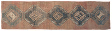 Vintage Turkish Runner Rug Calor