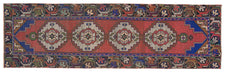 Vintage Turkish Runner Rug Dalae