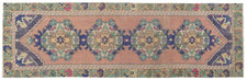 Vintage Turkish Runner Rug Zalefi