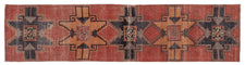 Vintage Turkish Runner Rug Senil