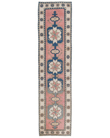 Vintage Turkish Runner Rug Relele