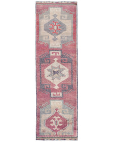 Vintage Turkish Runner Rug Pasela