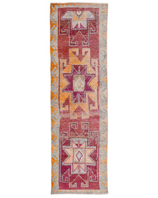Vintage Turkish Runner Rug Feine