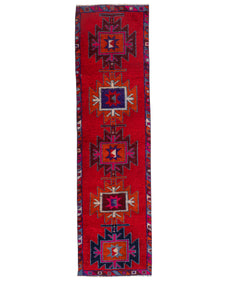Vintage Turkish Runner Rug Raene
