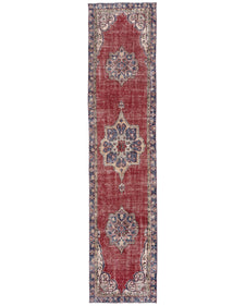 Vintage Turkish Runner Rug Jemia