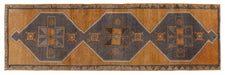 Vintage Turkish Runner Rug Kerel