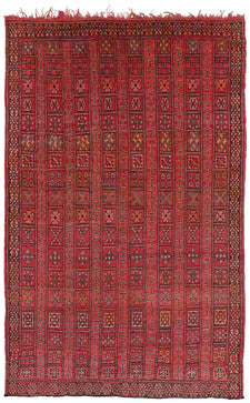 Vintage Moroccan Rug Redoel