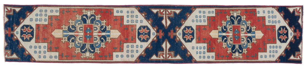 Vintage Turkish Runner Rug Acaphone