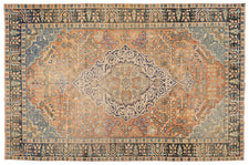 Vintage Distressed Rug Fieke