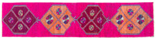 Vintage Turkish Runner Rug Franja