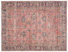 Vintage Distressed Rug Gleenem